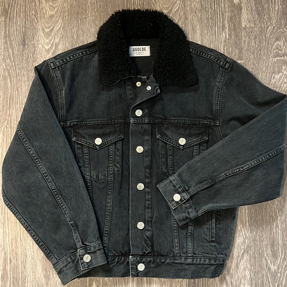 AGOLDE Harper Faux Sherpa Jacket - Picture 4 of 9